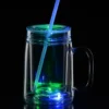 Light-Up Mason Jar with Straw - 18 oz. - 24 hr