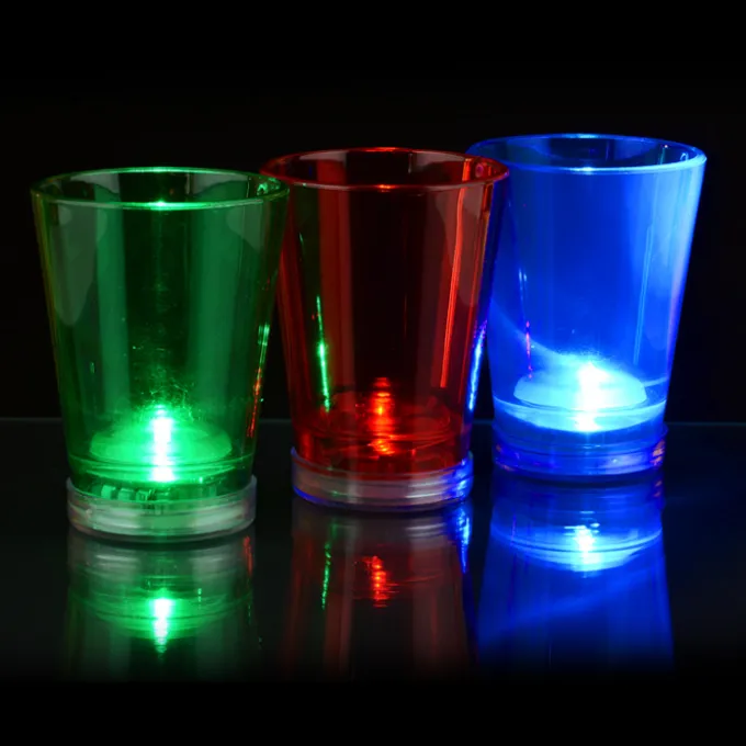Light-Up Shot Glass on Beaded Necklace - 2 oz. - 24 hr