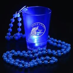 Light-Up Shot Glass on Beaded Necklace - 2 oz
