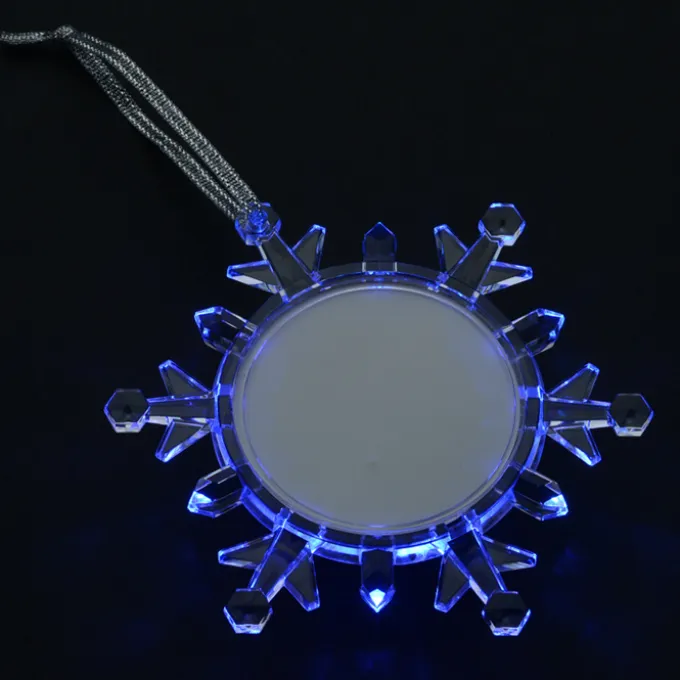 Light-Up Snowflake Photo Ornament