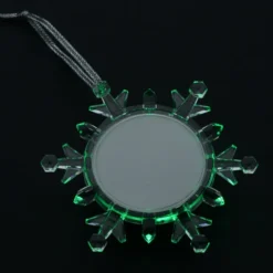 Light-Up Snowflake Photo Ornament