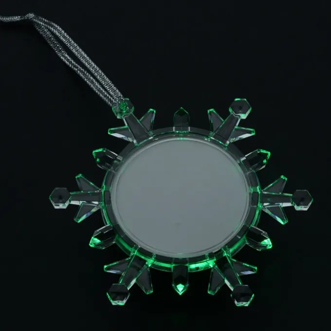 Light-Up Snowflake Photo Ornament
