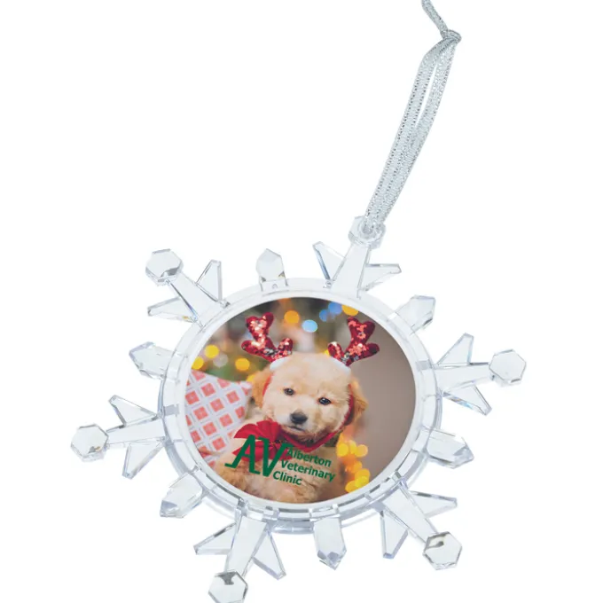 Light-Up Snowflake Photo Ornament