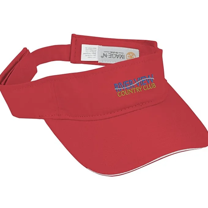Lightweight Brushed Twill Visor - Embroidered