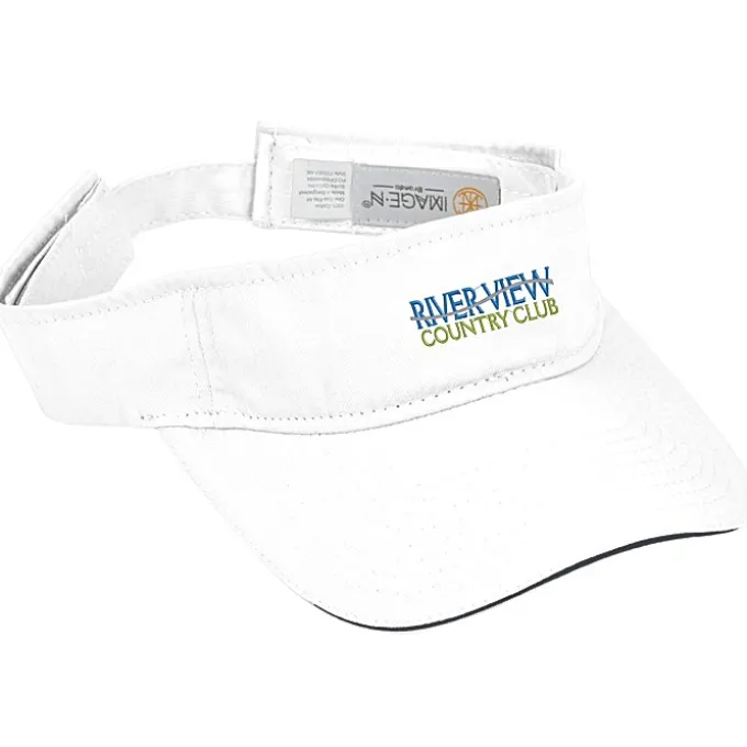 Lightweight Brushed Twill Visor - Embroidered