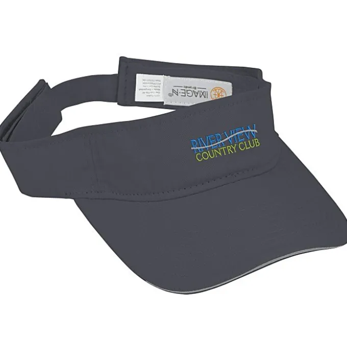Lightweight Brushed Twill Visor - Embroidered