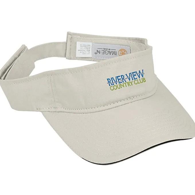 Lightweight Brushed Twill Visor - Embroidered