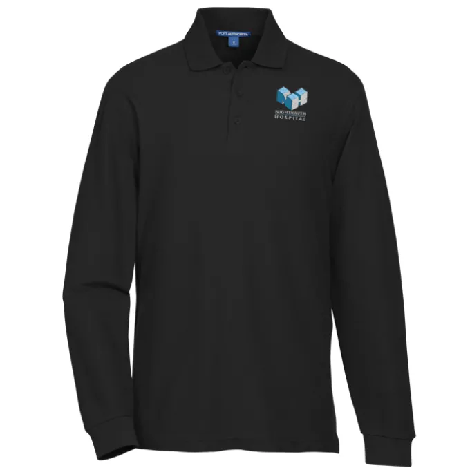 Lightweight Classic Pique LS Polo - Men's