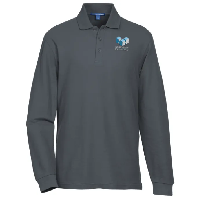 Lightweight Classic Pique LS Polo - Men's