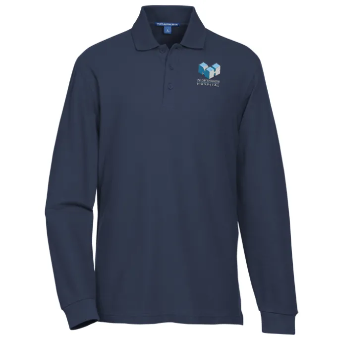 Lightweight Classic Pique LS Polo - Men's