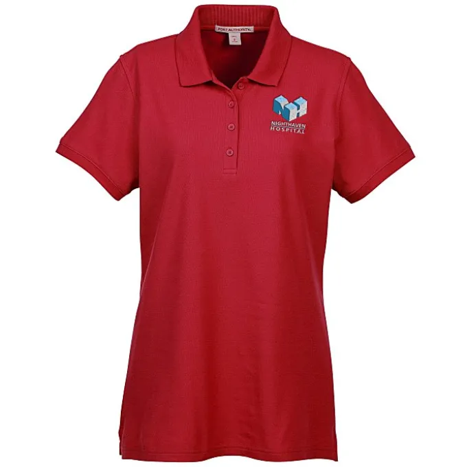 Lightweight Classic Pique Polo - Ladies' - 24 hr