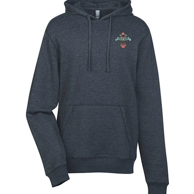 Lightweight Heathered Fleece Hoodie - Men's - Embroidered