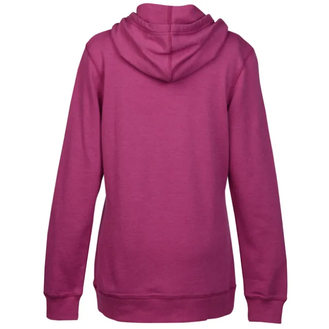Lightweight Heathered Fleece Hoodie - Ladies' - Embroidered