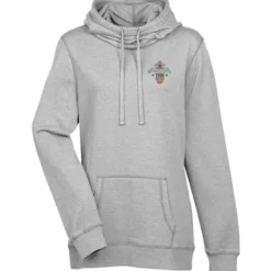Lightweight Heathered Fleece Hoodie - Ladies' - Embroidered