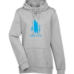Lightweight Heathered Fleece Hoodie - Ladies' - Screen