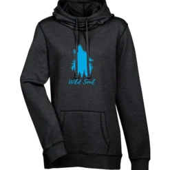 Lightweight Heathered Fleece Hoodie - Ladies' - Screen