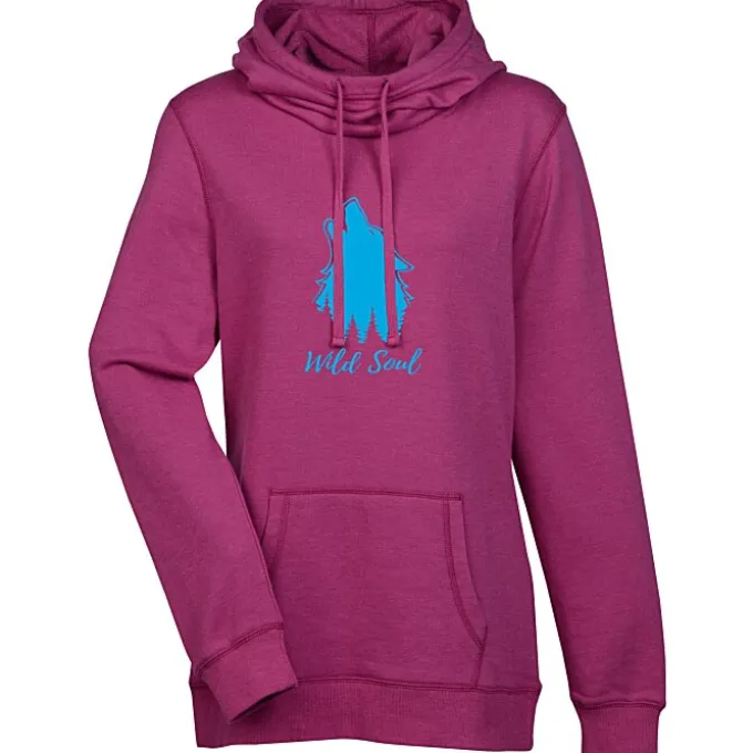 Lightweight Heathered Fleece Hoodie - Ladies' - Screen