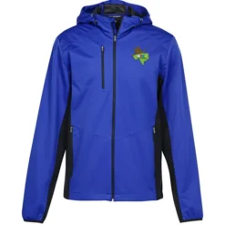 Lightweight Hooded Colorblock Soft Shell Jacket - Men's