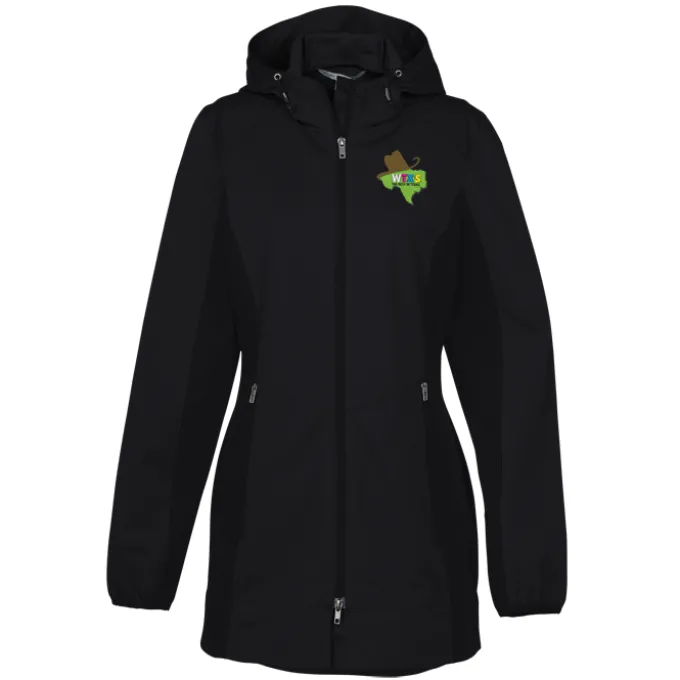 Lightweight Hooded Colorblock Soft Shell Jacket - Ladies'