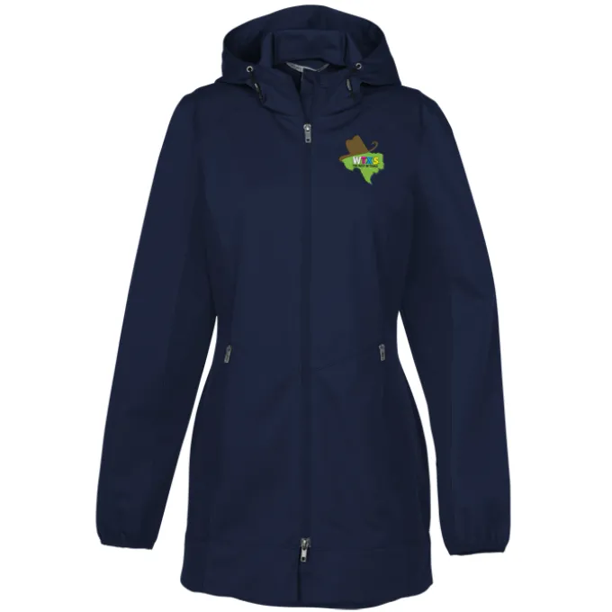 Lightweight Hooded Colorblock Soft Shell Jacket - Ladies'