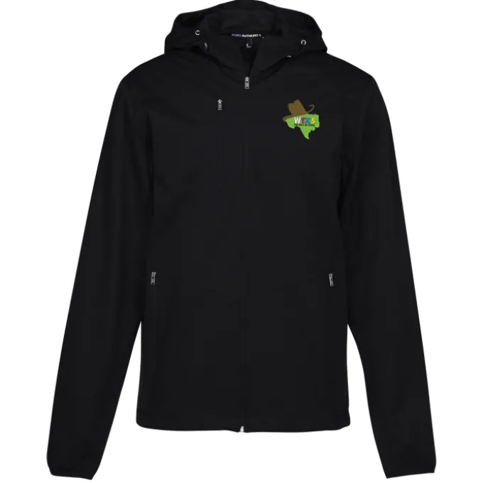 Lightweight Hooded Colorblock Soft Shell Jacket - Men's - 24 hr