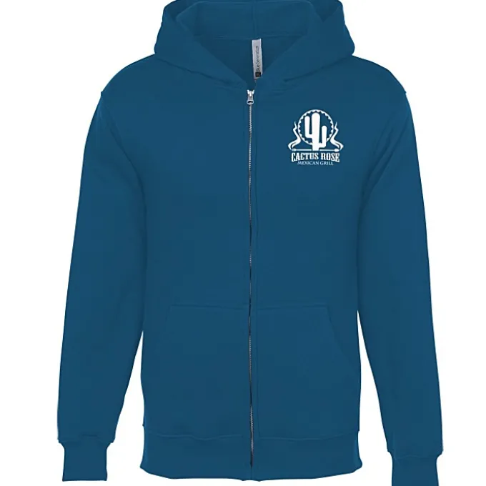 Lightweight 7-oz Fleece Full-Zip Hoodie - Screen