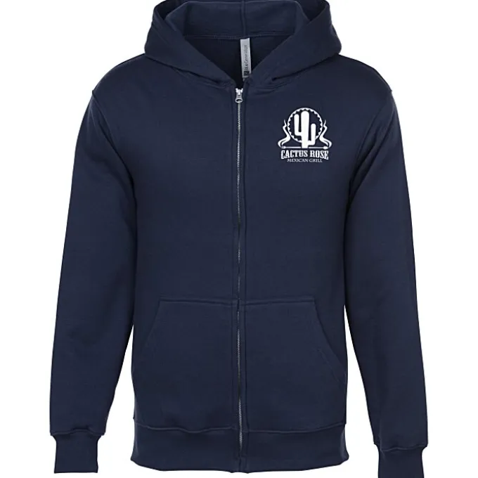 Lightweight 7-oz Fleece Full-Zip Hoodie - Screen