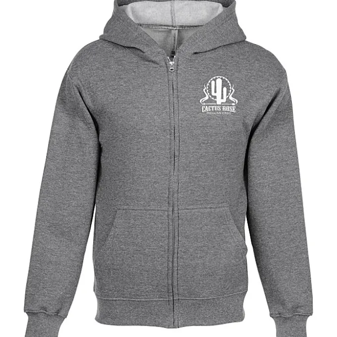 Lightweight 7-oz Fleece Full-Zip Hoodie - Screen