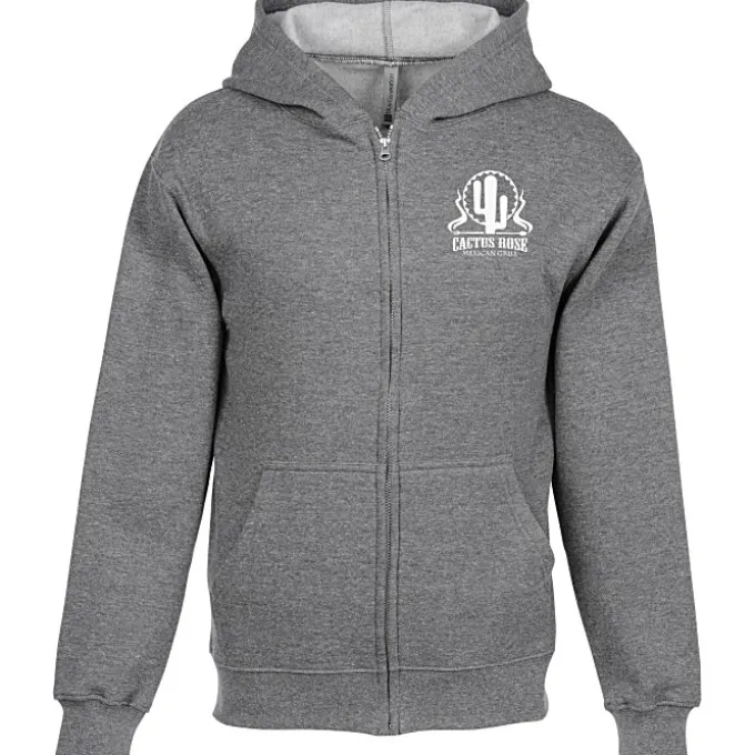 Lightweight 7-oz Fleece Full-Zip Hoodie - Screen