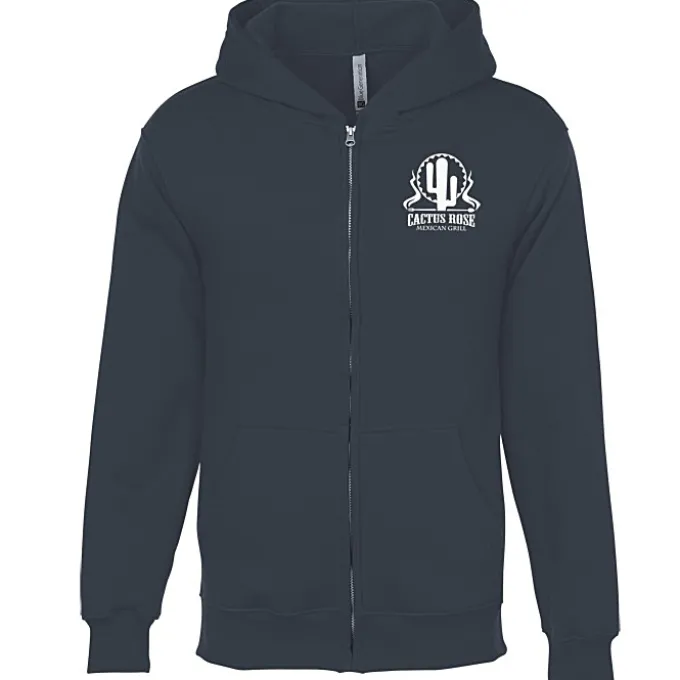 Lightweight 7-oz Fleece Full-Zip Hoodie - Screen