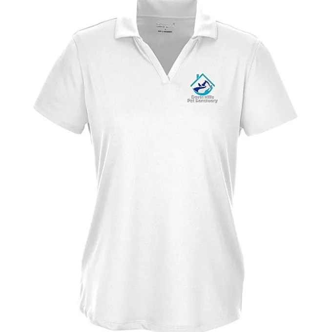 Lightweight Performance Split V-Neck Polo - Ladies'