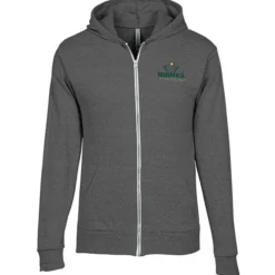 Lightweight Tri-Blend Full-Zip Hoodie - Embroidered