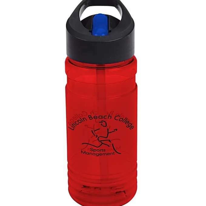 Line Up Bottle with Two-Tone Flip Straw Lid - 20 oz