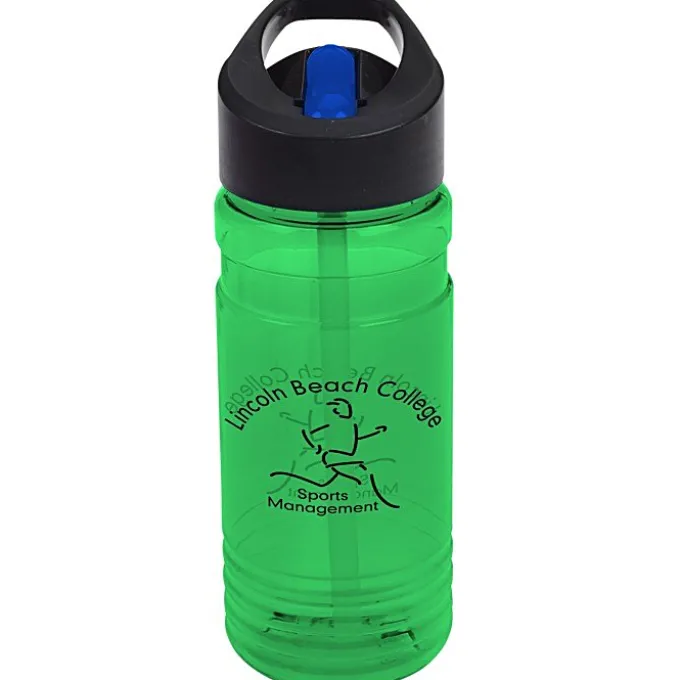Line Up Bottle with Two-Tone Flip Straw Lid - 20 oz