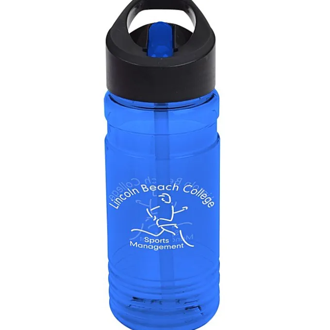 Line Up Bottle with Two-Tone Flip Straw Lid - 20 oz