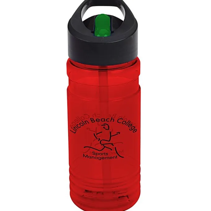 Line Up Bottle with Two-Tone Flip Straw Lid - 20 oz