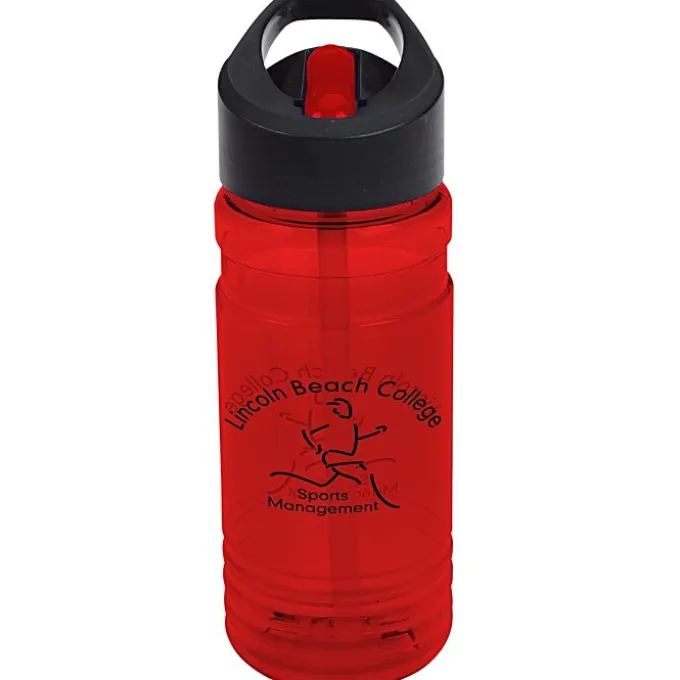 Line Up Bottle with Two-Tone Flip Straw Lid - 20 oz