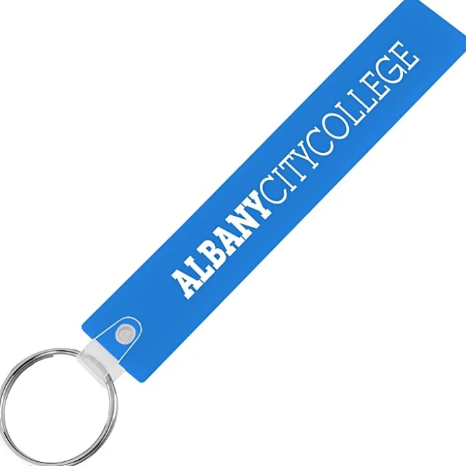 Long Rectangle Soft Keychain - Translucent
