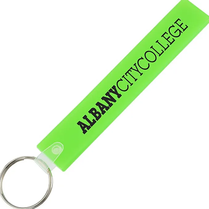 Long Rectangle Soft Keychain - Translucent