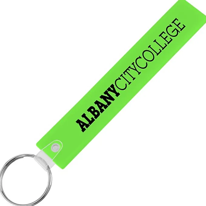 Long Rectangle Soft Keychain - Translucent