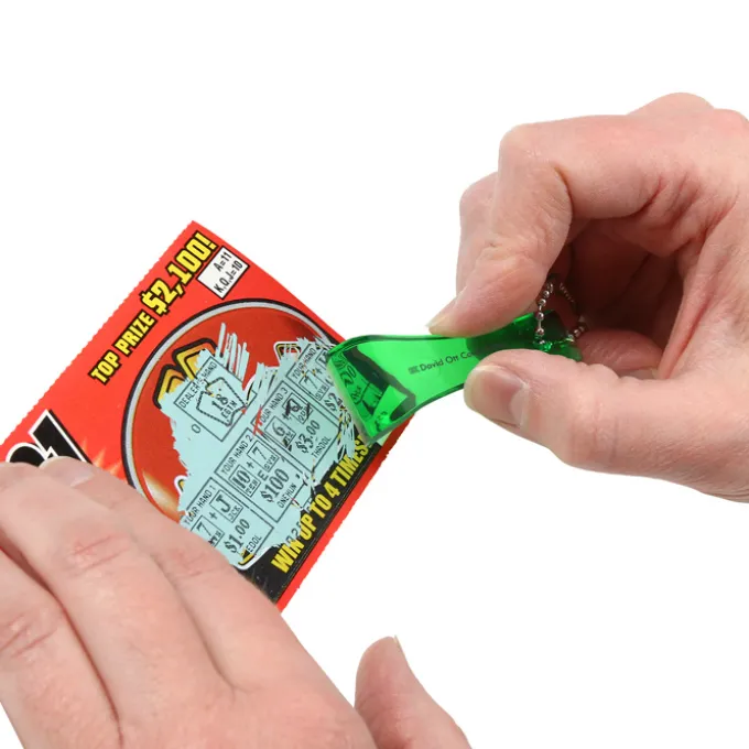 Lottery Scratcher Keychain - Translucent