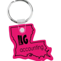 Louisiana Soft Keychain - Translucent