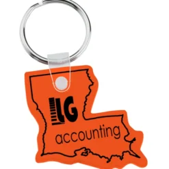 Louisiana Soft Keychain - Translucent
