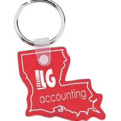 Louisiana Soft Keychain - Translucent