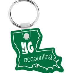 Louisiana Soft Keychain - Translucent