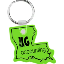 Louisiana Soft Keychain - Translucent