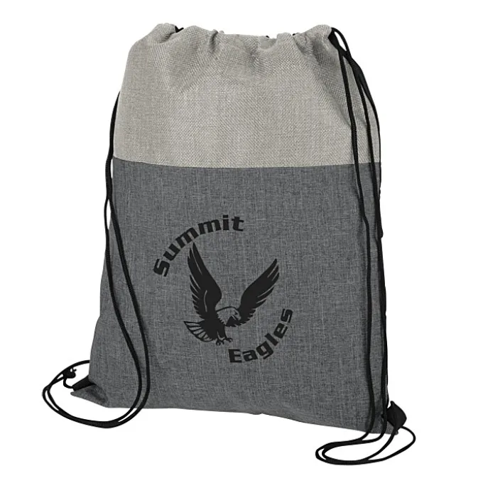 Lynford Heathered Drawstring Backpack - 24 hr