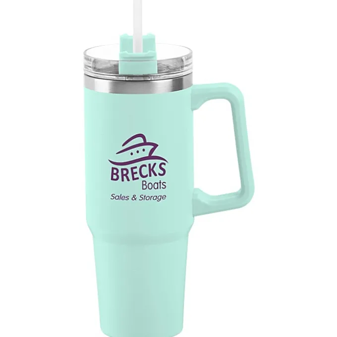 Lyon Vacuum Mug with Straw - 30 oz