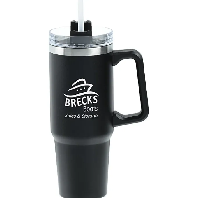 Lyon Vacuum Mug with Straw - 30 oz