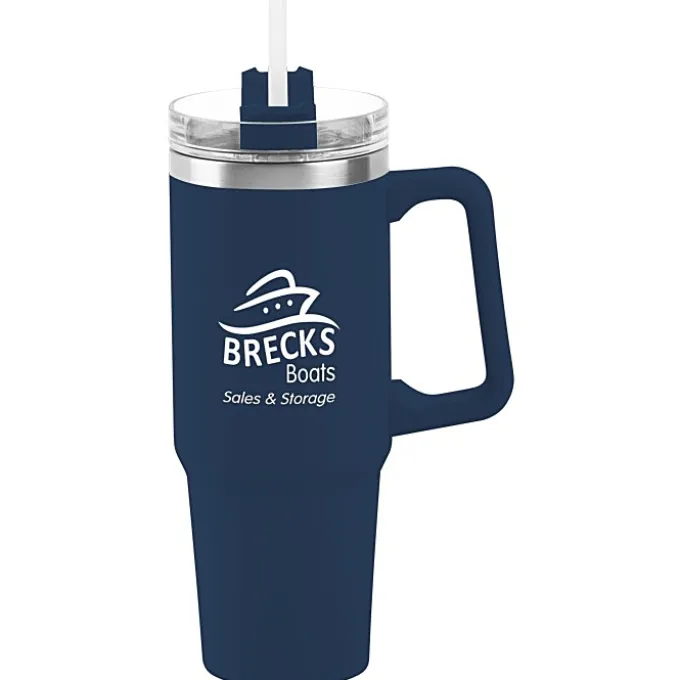 Lyon Vacuum Mug with Straw - 30 oz